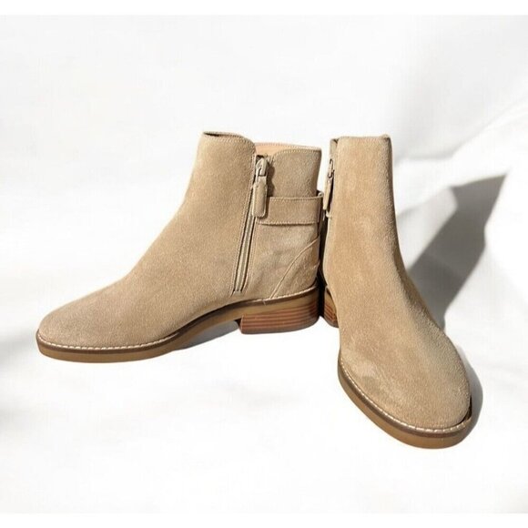 🌻NWOT Cole Haan Grand OS Hampshire Tan Suede Buckle Bootie Women's Size 6 - Picture 7 of 11